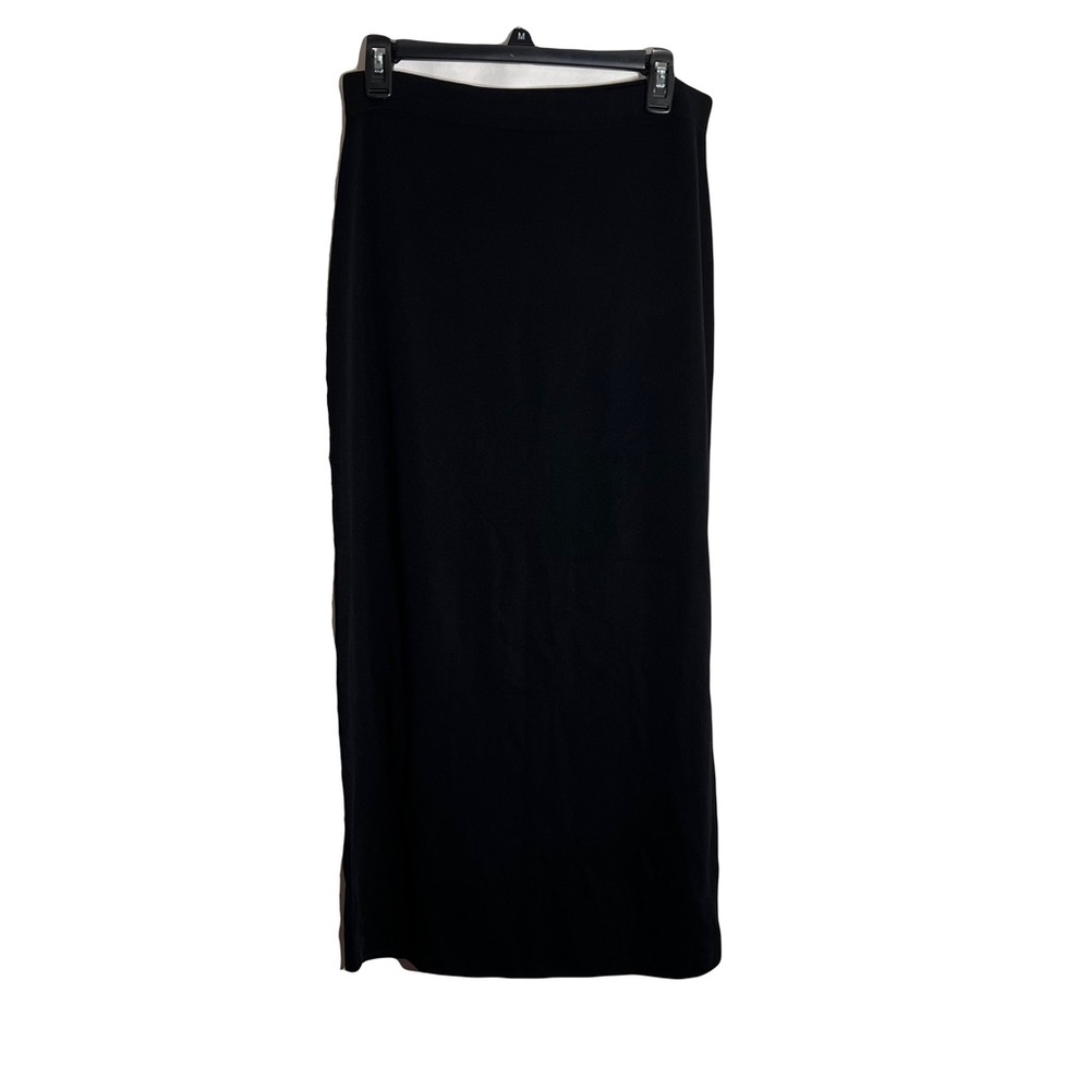 Exclusively Missok Womens Pull On Maxi Skirt Size M Black Long Elastic Waist - Picture 2 of 9